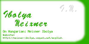 ibolya meixner business card